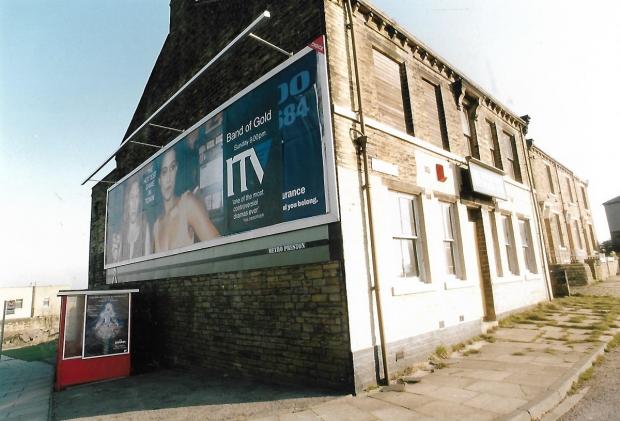 Bradford Telegraph and Argus: An ad for Band of Gold on a Bradford street in the 1990s 